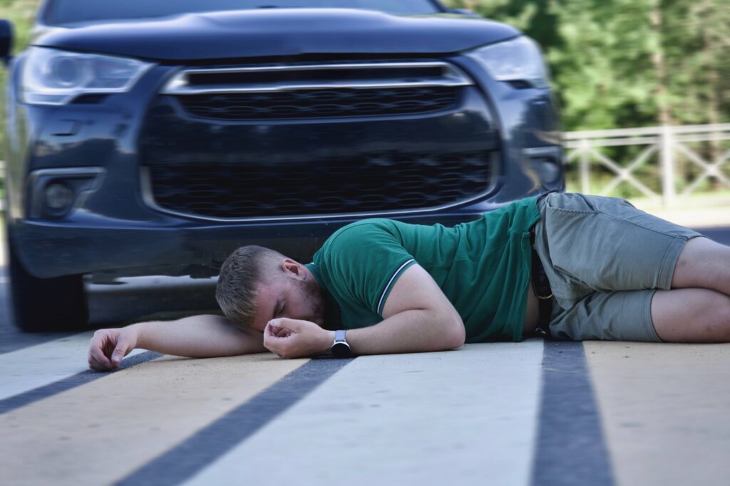 Atropello en paso de cebra