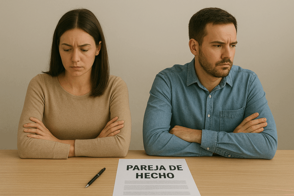 Ruptura de parejas de hecho.