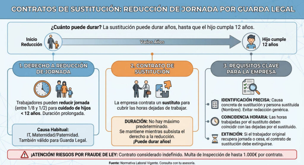 La sustitución puede durar años (Infografía)