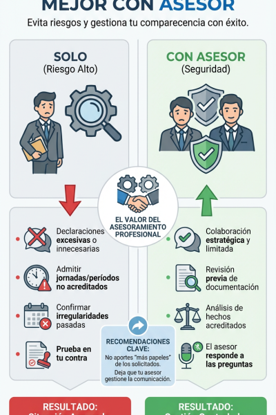 Inspección de Trabajo: mejor con asesor