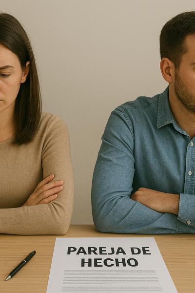Ruptura de parejas de hecho.